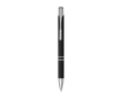 Aluminium pen with soft-touch coating, black ink colour black
