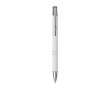 Aluminium pen with soft-touch coating, black ink colour white