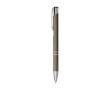 Aluminium pen with soft-touch coating, black ink colour dark grey