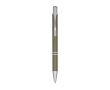 Aluminium pen with soft-touch coating, black ink colour dark green