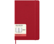 Leather-look paper diary with daily view and hard cover Moleskine colour dark red