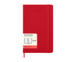 Leather-look paper diary with daily view and hard cover Moleskine colour dark red