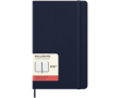 Leather-look paper diary with daily view and hard cover Moleskine colour blue