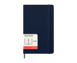 Leather-look paper diary with daily view and hard cover Moleskine colour blue
