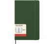 Leather-look paper diary with daily view and hard cover Moleskine colour green