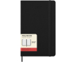 Leather-look paper diary with daily view and hard cover Moleskine colour black