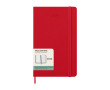 12-month weekly planner in leather-look paper with hard cover Moleskine colour dark red