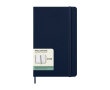 12-month weekly planner in leather-look paper with hard cover Moleskine colour blue