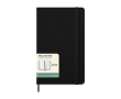 12-month weekly planner in leather-look paper with hard cover Moleskine colour black