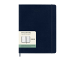 Large weekly leather-colour paper soft cover Moleskine diary colour blue