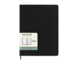 Large weekly leather-colour paper soft cover Moleskine diary colour black