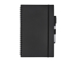 Sustainable notebook with reusable erasable marker, A5 plain pages colour black