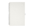 Notebook made from recycled cardboard, A5 lined pages colour off white