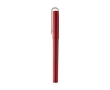 Recycled plastic pen with black gel ink colour red