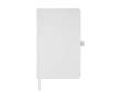 Eco-friendly materials notebook with hardcover, A5 lined colour white