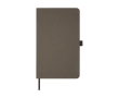 Eco-friendly materials notebook with hardcover, A5 lined colour brown