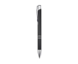 Recycled aluminium pen with glossy finish and black ink colour black