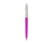 Elegant recycled pen with blue ink refill, Parker Jotter colour fuchsia