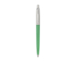 Elegant recycled pen with blue ink refill, Parker Jotter colour green
