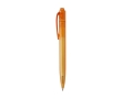 Ocean-derived recycled plastic pen with black ink colour orange