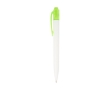 Two-tone pen made from recycled marine plastic, black ink colour light-green