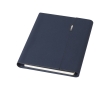 Recycled polyester portfolio with cardholder and mobile stand colour navy-blue