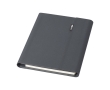 Recycled polyester portfolio with cardholder and mobile stand colour grey