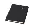 Recycled polyester portfolio with cardholder and mobile stand colour black