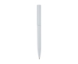 Recycled plastic pen in various colors, blue ink colour white