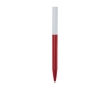 Recycled plastic pen in various colors, blue ink colour red