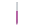 Recycled plastic pen in various colors, blue ink colour fuchsia