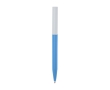 Recycled plastic pen in various colors, blue ink colour pastel blue