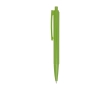 Recycled plastic pen with steel spring, black ink colour green