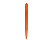 Recycled plastic pen with steel spring, blue ink colour orange