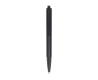 Recycled plastic pen with steel spring, blue ink colour black