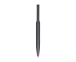 Recycled aluminium pen with bamboo section, black ink colour taupe grey