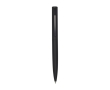 Recycled aluminium and plastic pen with clip, black ink colour black