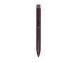 Recycled brass pen with iron clip, black ink colour burgundy