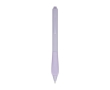 Recycled plastic pen with rubberized body, black ink colour lilac