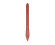 Recycled plastic pen with rubberized body, black ink colour salmon
