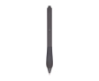 Recycled plastic pen with rubberized body, black ink colour taupe grey