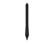 Recycled plastic pen with rubberized body, black ink colour black