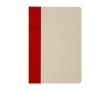 Hardcover notebook made of sugarcane plastic, A5, ruled pages colour salmon