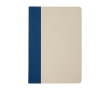 Hardcover notebook made of sugarcane plastic, A5, ruled pages colour cyan blue