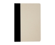 Hardcover notebook made of sugarcane plastic, A5, ruled pages colour black