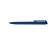 Recycled plastic pen with stainless steel tip, blue ink colour blue