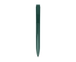 Recycled plastic pen with stainless steel tip, blue ink colour dark green