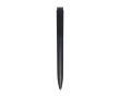 Recycled plastic pen with stainless steel tip, blue ink colour black