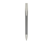 Pen with recycled plastic body and clip, blue ink colour grey