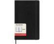 Moleskine daily diary with soft cover and elastic closure colour black